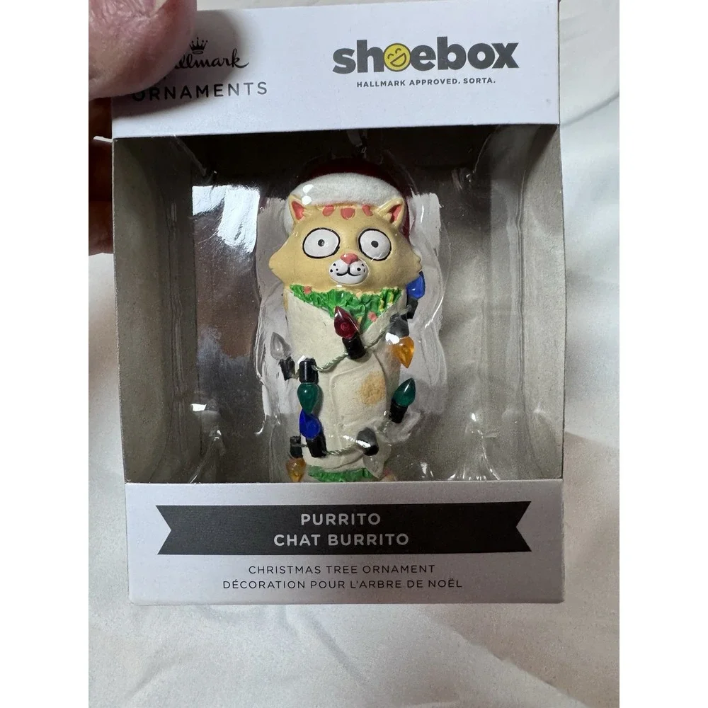 Hallmark Shoebox Chat Burrito Purrito Ornament Holiday Christmas 2025 1HAJ2208